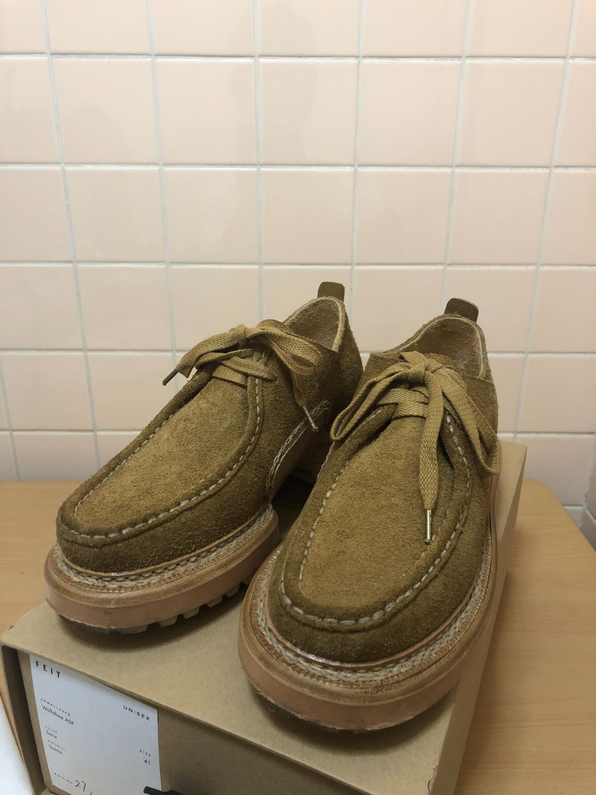 FEIT ファイト 22SS WALLABEE ASP ワラビーASP サイズ41 サンド FK 