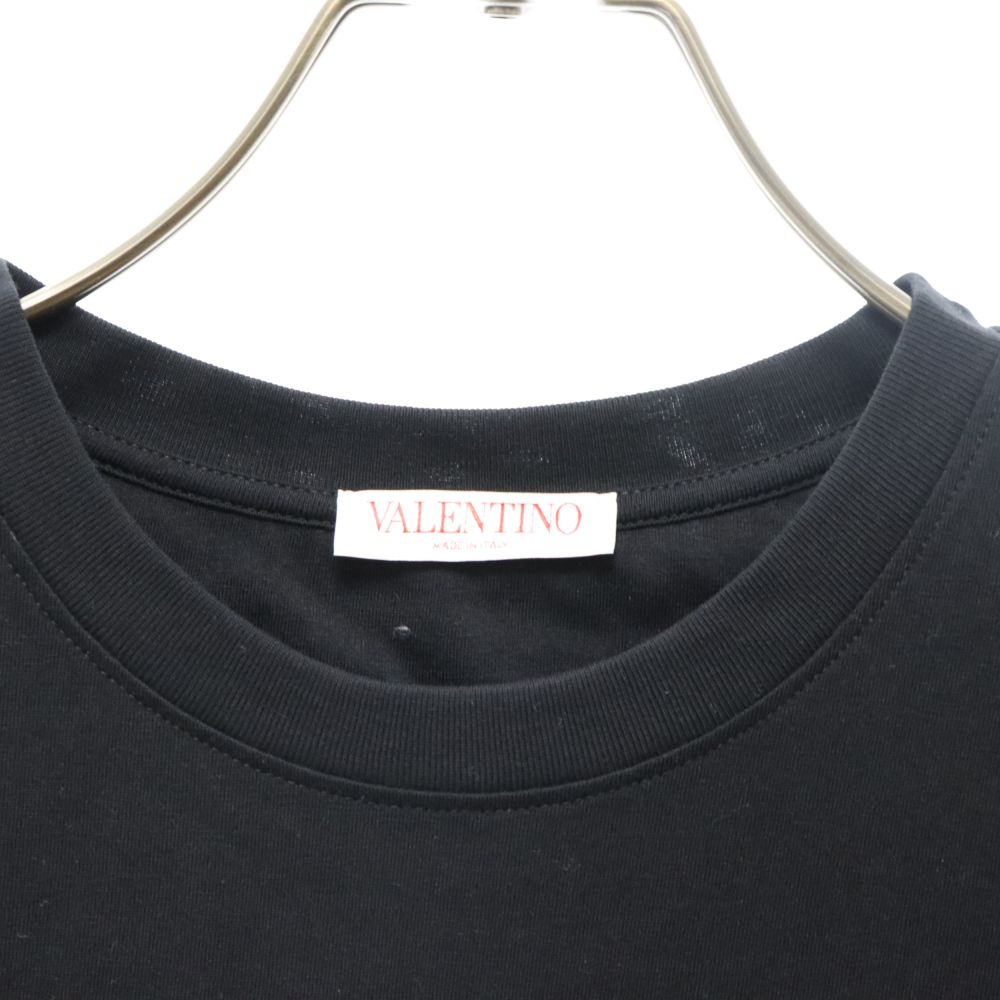 VALENTINO ヴァレンチノ VLTNロゴ半袖Tシャツ カットソー ブラック 1V3MG10V8RB