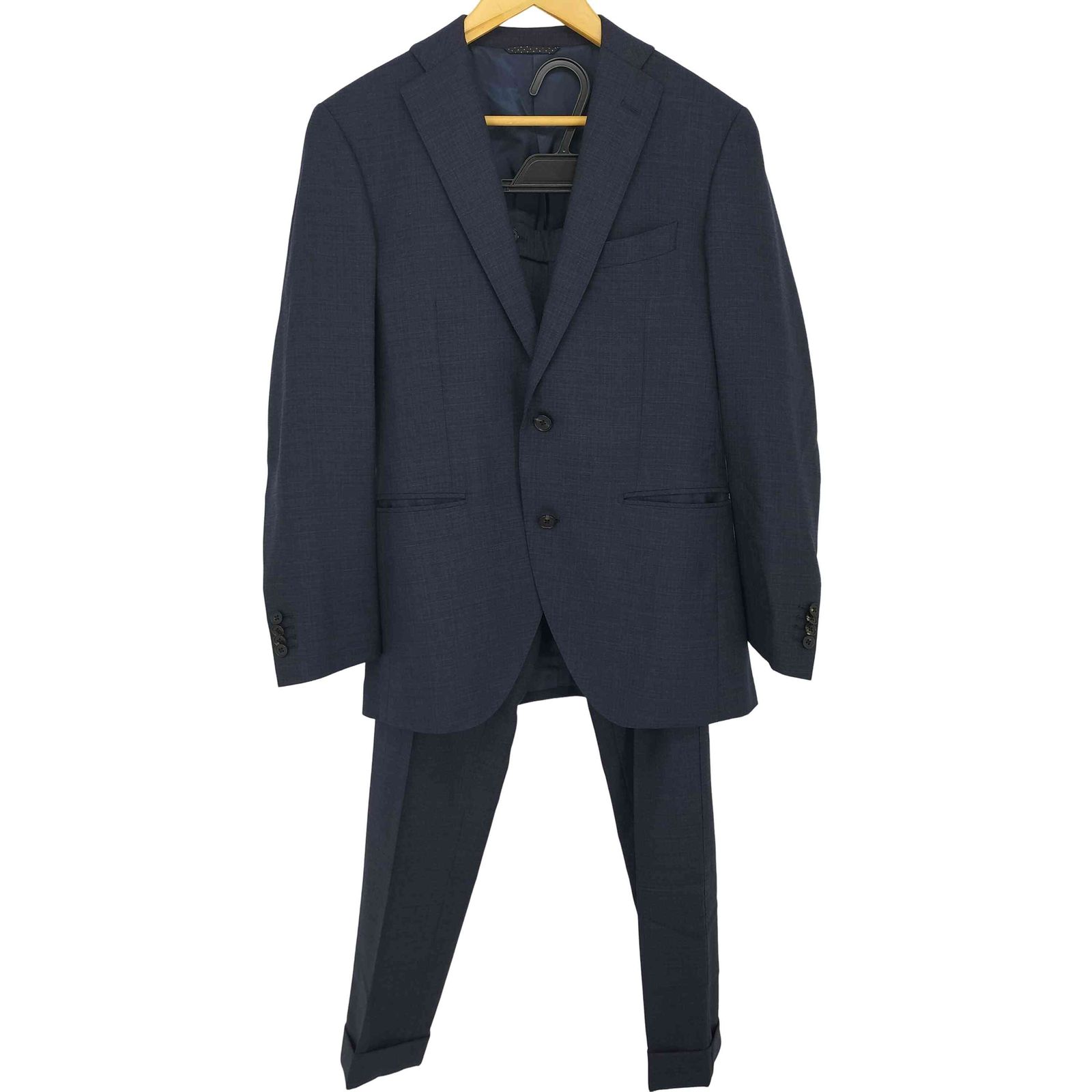 極美品✨THE SUIT COMPANY セットアップ　スーツ　高級　ブルー　S スーツカンパニー THE SUIT COMPANY SUPER120's スーツ