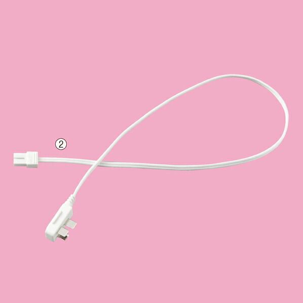 【まとめ買い10個セット品】 ラインコンセント用プラグ付きコード(SS) 40cm 61-754-37-1