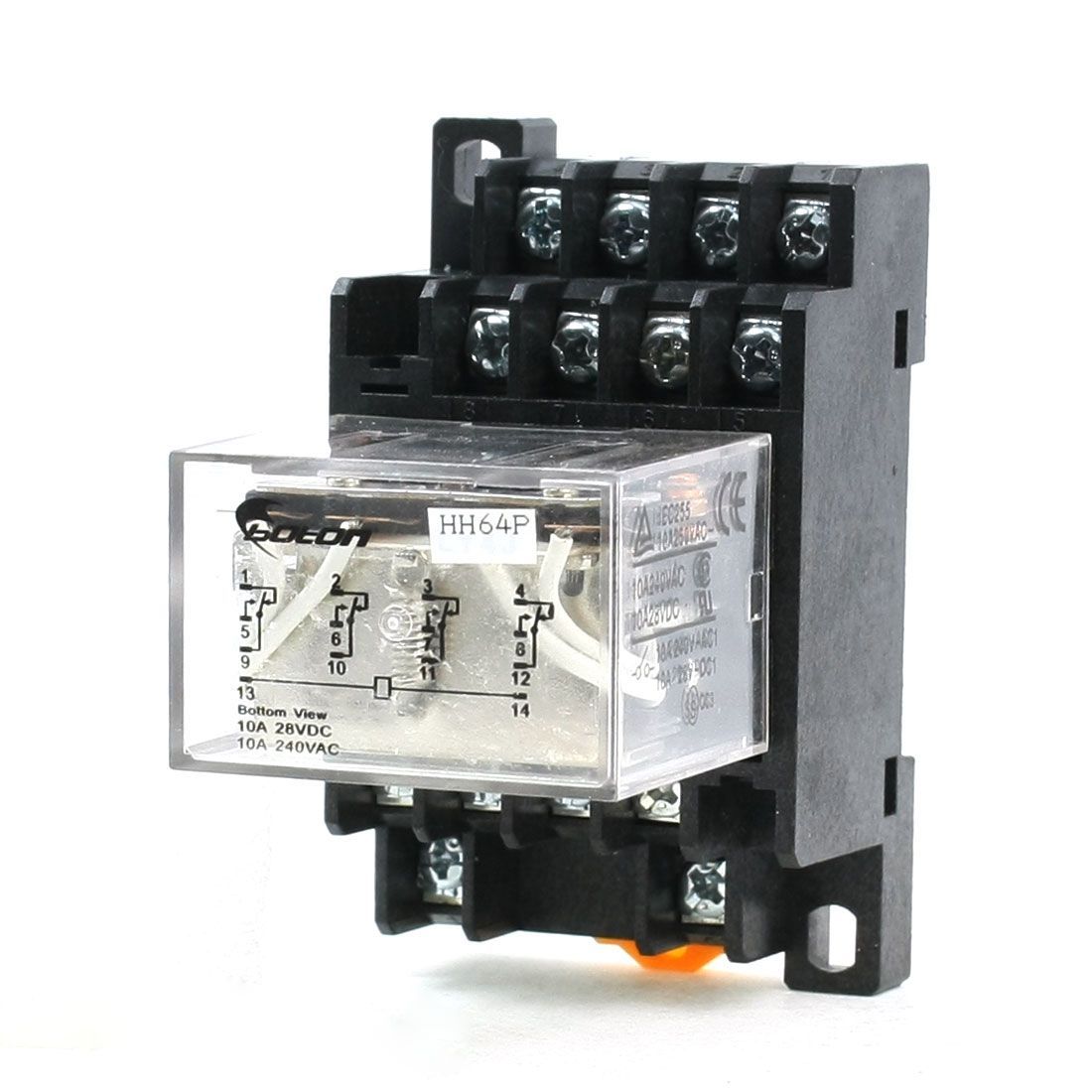 uxcell リレー 12V 電磁リレー ソケット付き 14ピン DC 12V
