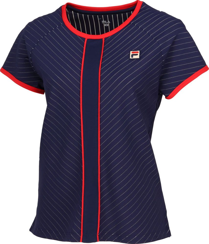 フィラテニスゲームシャツXL フィラ FILA テニス ゲームシャツ VL2720 20 フィラネイビー