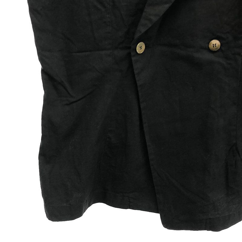 tricot COMME des GARCONS / トリココムデギャルソン | 1980s～ コットン ダブルボタン ベスト | ブラック | レディース tricot COMME des GARCONS / トリココムデギャルソン | 1980s