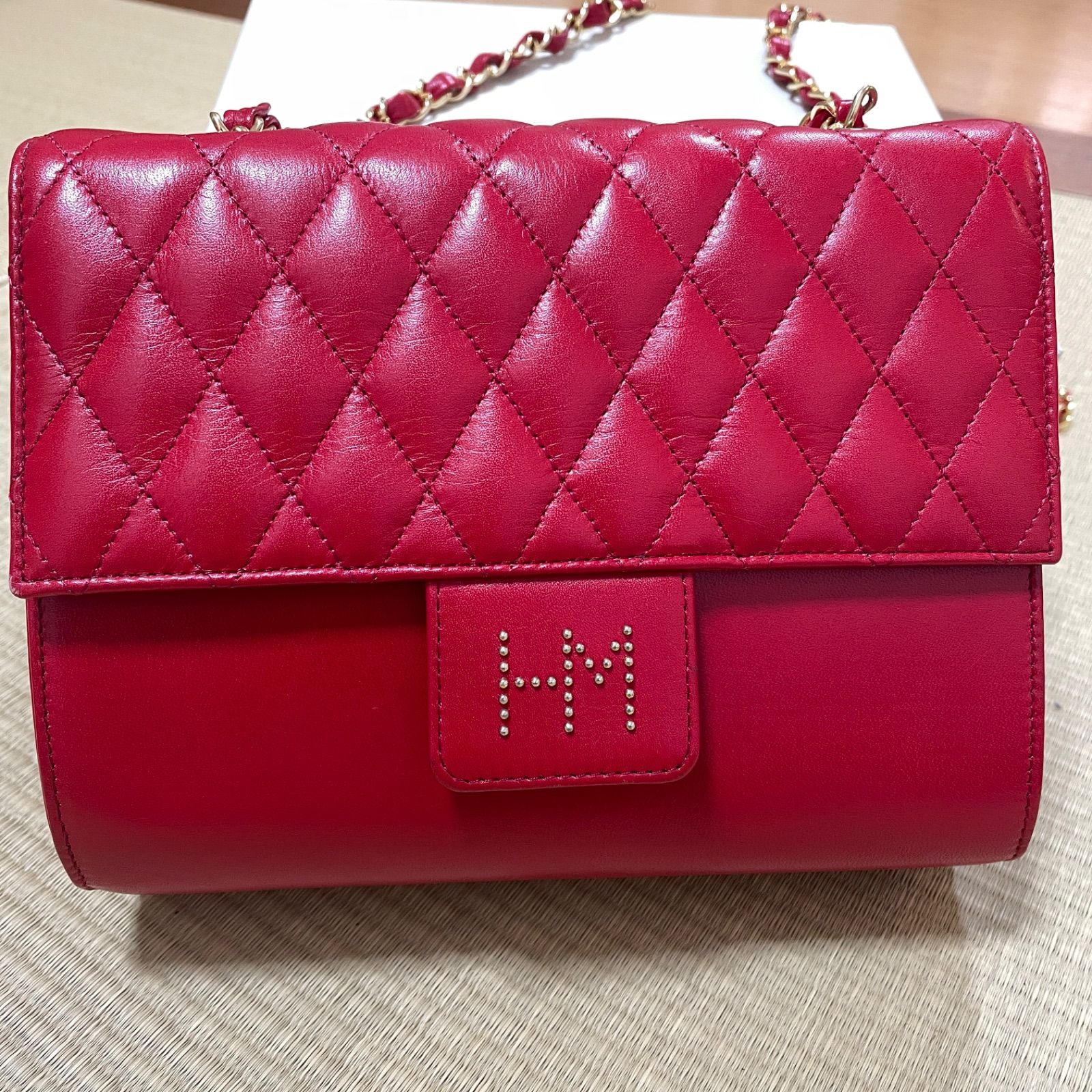 ハナエモリ HANAE MORI ショルダーバッグ メルカリ - RED 赤 レッド