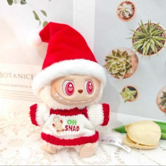 新品 未使用！新品2点セット クリスマスlabubuラブブぬいぐるみ