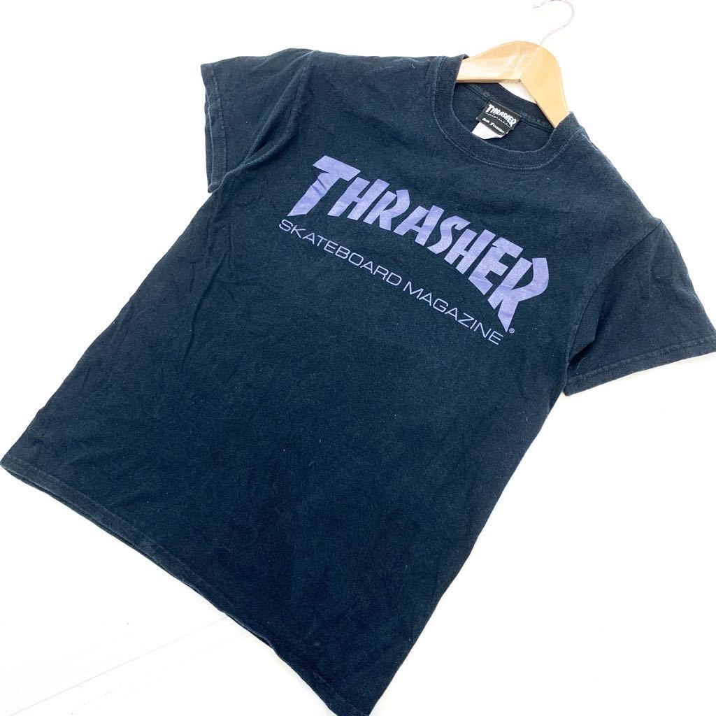 スラッシャー マガジン Tシャツ THRASHER ブラック 半袖 Sサイズ 胸