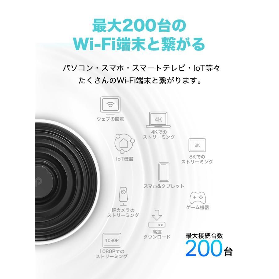 TP-Link WiFi 6E ルーター メッシュWi-Fiシステム wifi中継 スマート