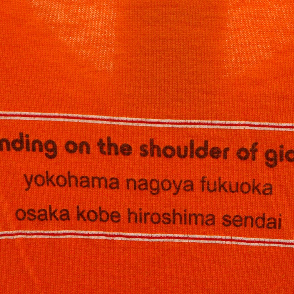 VINTAGE (ヴィンテージ) 00s Oasis Standing On The Shoulders Of Giants Tour Shirt オアシス ツアー バンド クルーネック半袖Tシャツ オレンジ SCREEN STARSタグ