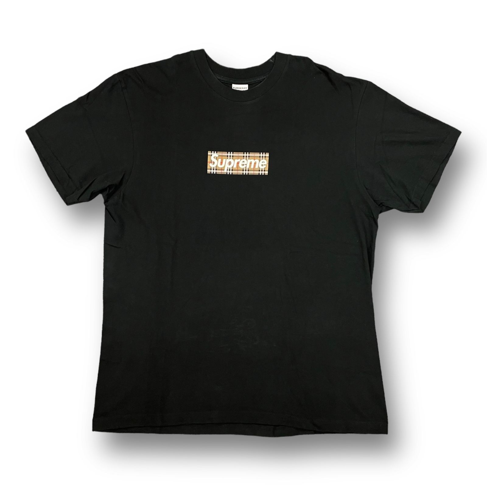国内正規 美品 Supreme 22SS Burberry Box Logo Tee バーバリー 