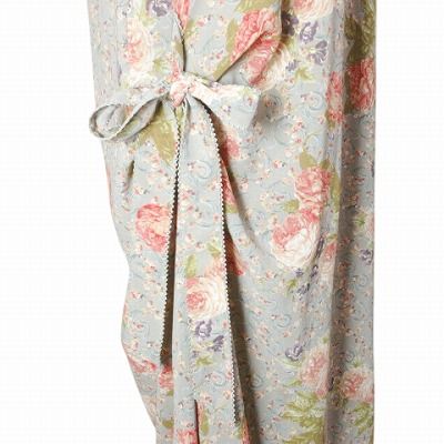 カネコイサオ KANEKO ISAO ベージュ 麻素材 刺繍 ロングワンピース カネコイサオ KANEKO ISAO 花柄ワンピース ロング 5分袖