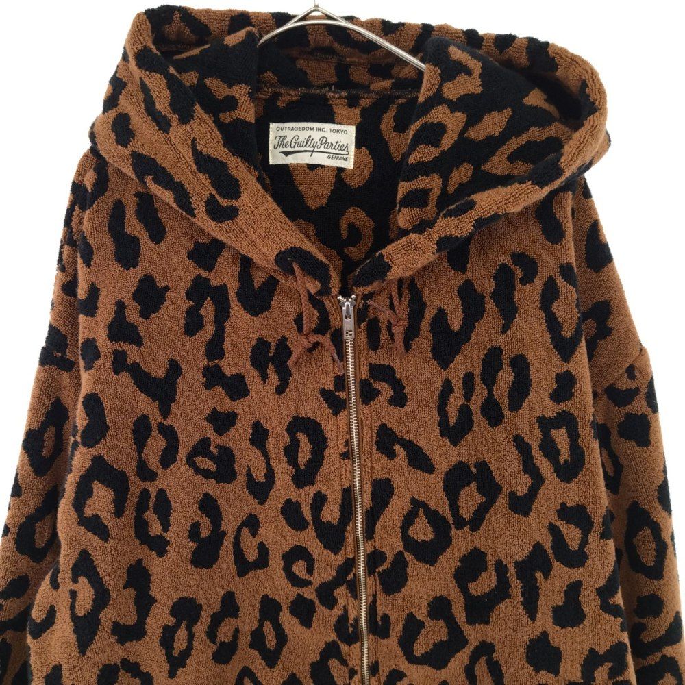 WACKO MARIA ワコマリア 22SS LEOPARD ZIP HOODED JACKET レオパード ジップアップパーカー ブラウン/ブラック 22SS-WMO-OD01