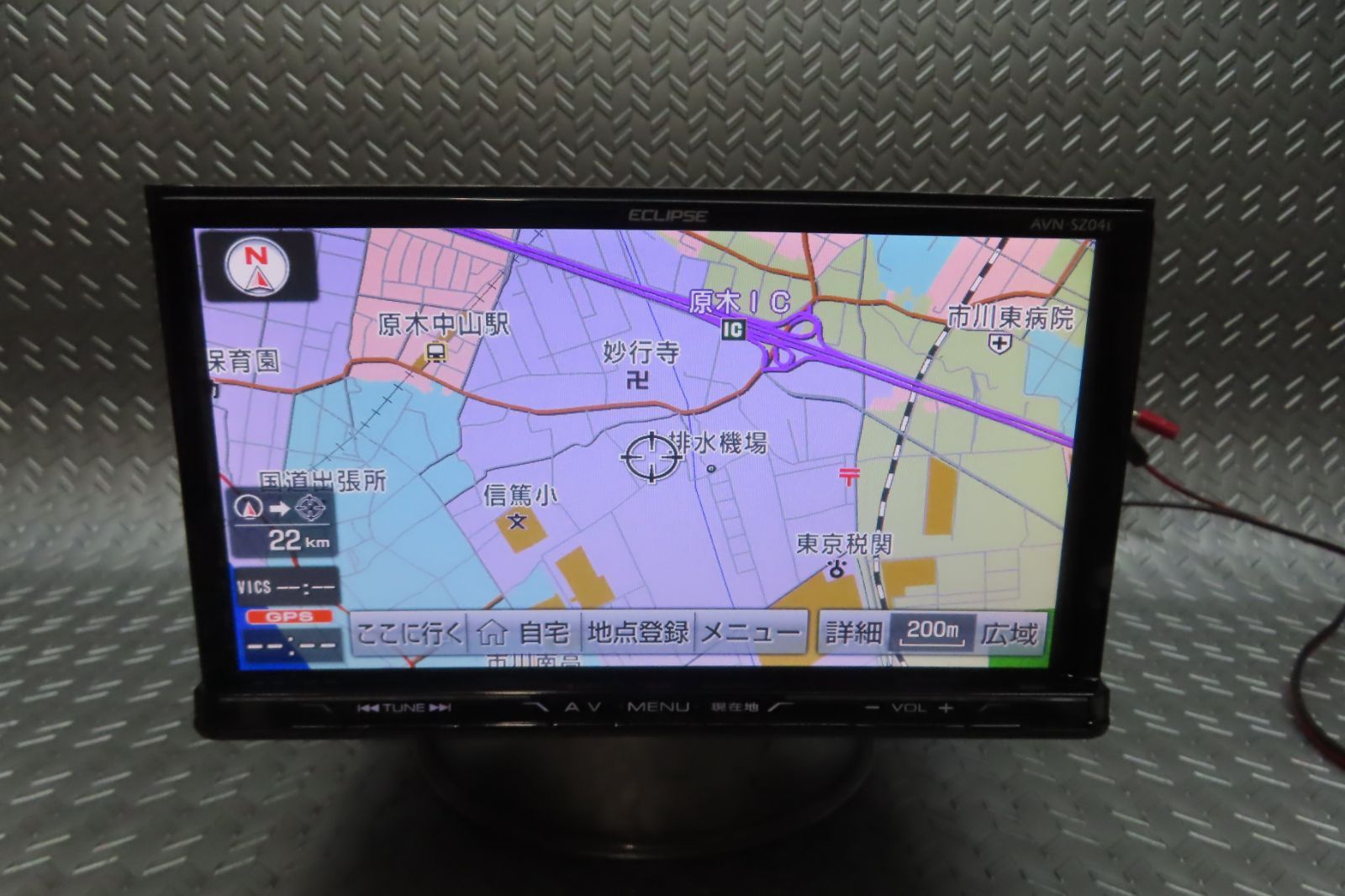 完動品保証付 W6330|イクリプス メモリーナビ AVN-SZ04i TV地デジフルセグ内蔵 Bluetooth内蔵 TV視聴OK ロック解除済