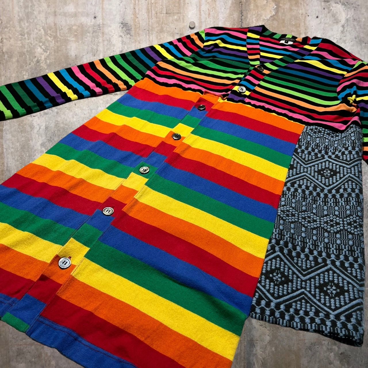 COMME des GARCONS HOMME PLUS / 20AW/AD2020/COLOR RESISTANCE期/カーディガン/S/ボーダー/PF-T006 COMME des GARCONS HOMME PLUS(コムデギャルソンオムプリュス) 20AW