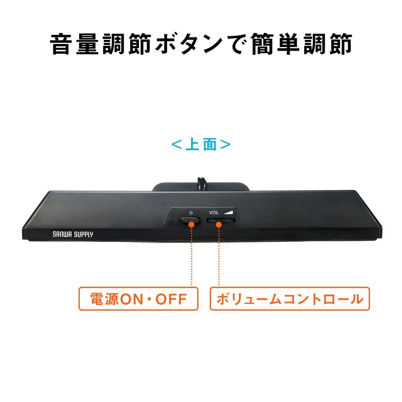 日本代理店正規品 USB電源スピーカー サンワサプライ MM-SPL11U - アンプ