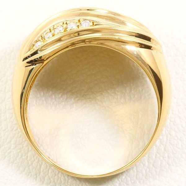今年人気のブランド品や リング K18YG RING 総重量 カード鑑別書 0.14 ダイヤ 12号 指輪 ダイヤモンド