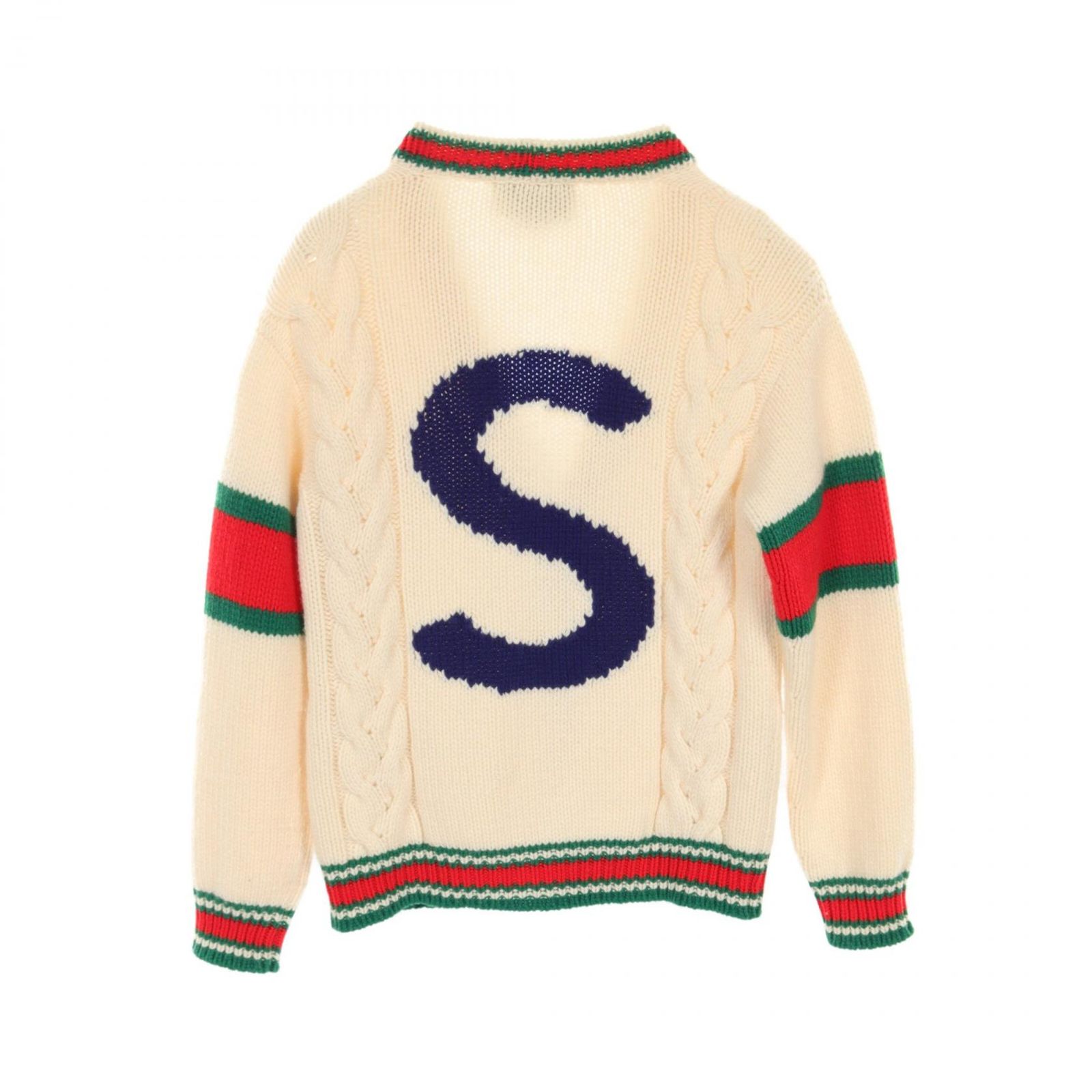 グッチ GUCCI カーディガン GUCCI DIY ABCDEFGUCCI 537531 アイボリー