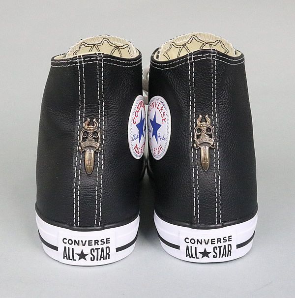 銀座店 新品 クロムハーツ コンバース オールスターハイ レザー