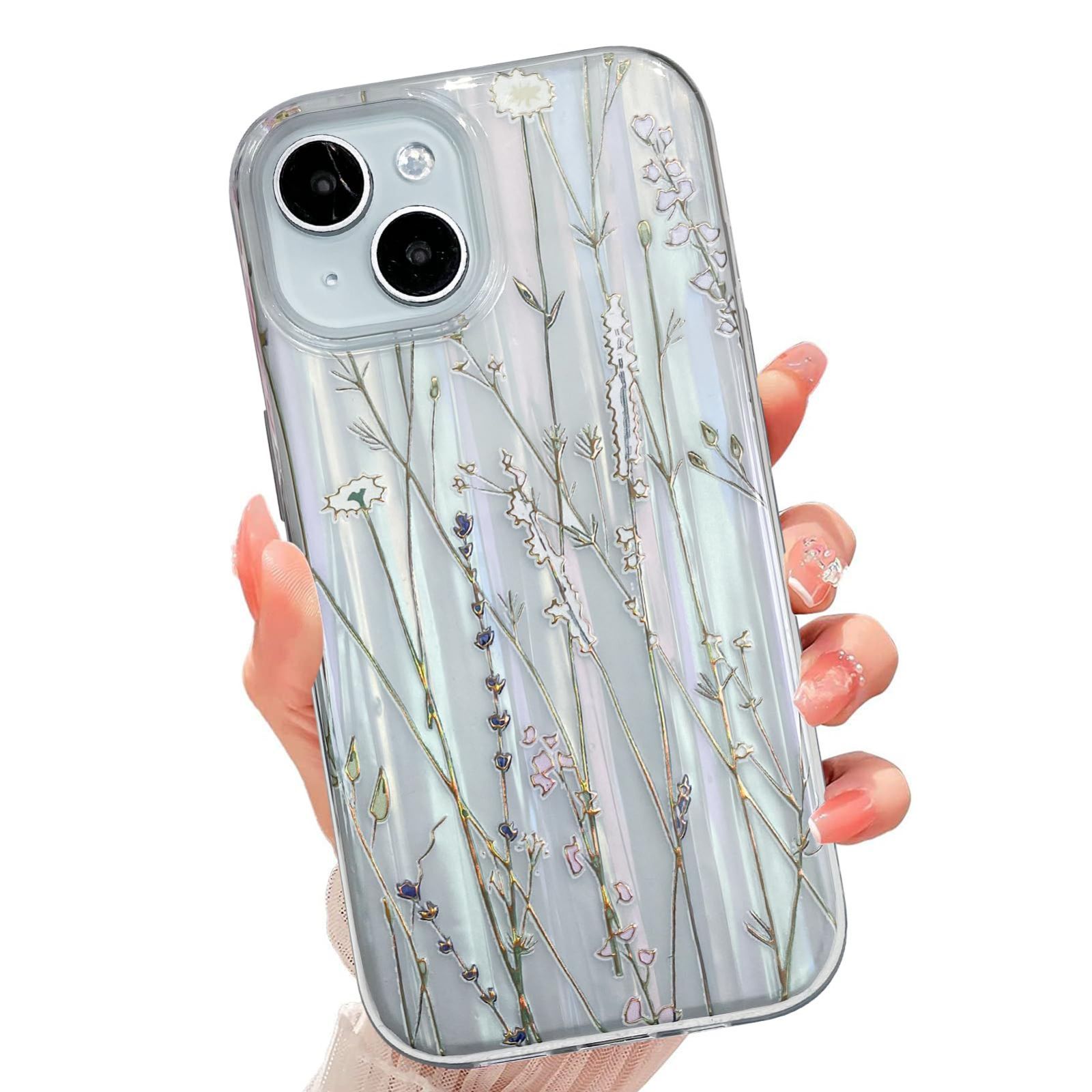 【新着商品】大人 15 ケース スマホケース クリア 花柄 iPhone ヤナギの葉 透明 ソフト カバー 人気 シンプル おしゃれ 耐衝撃 全面保護 XORITD 軽量 薄型 傷防止背面 TPU素材 カメラレンズ保護 ギ