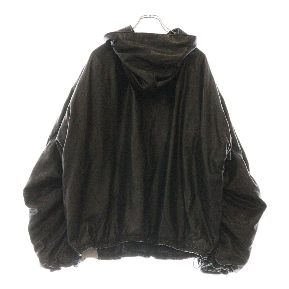 BALENCIAGA (バレンシアガ) Oversized Leather Hoodie シープスキン