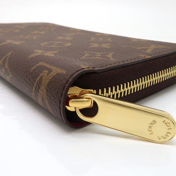 LOUIS VUITTON ジッピーウォレット M41895 モノグラム / フューシャ