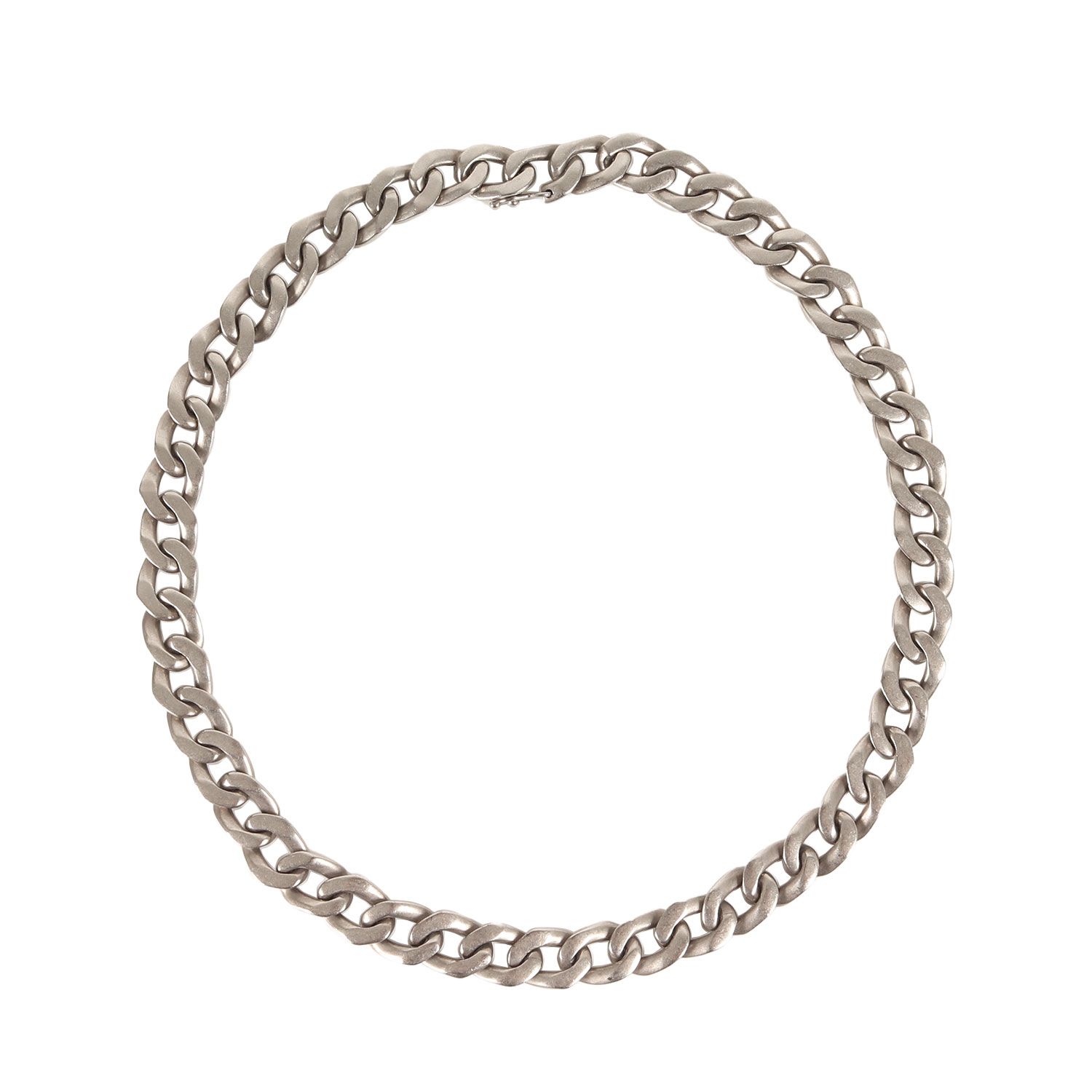 Maison Margiela メゾン マルジェラ インターロッキング チャンキー チェーンネックレス | Ag925 | シルバー | イタリア製 | ブランド アクセサリー ジュエリー ファッション 小物 メンズ