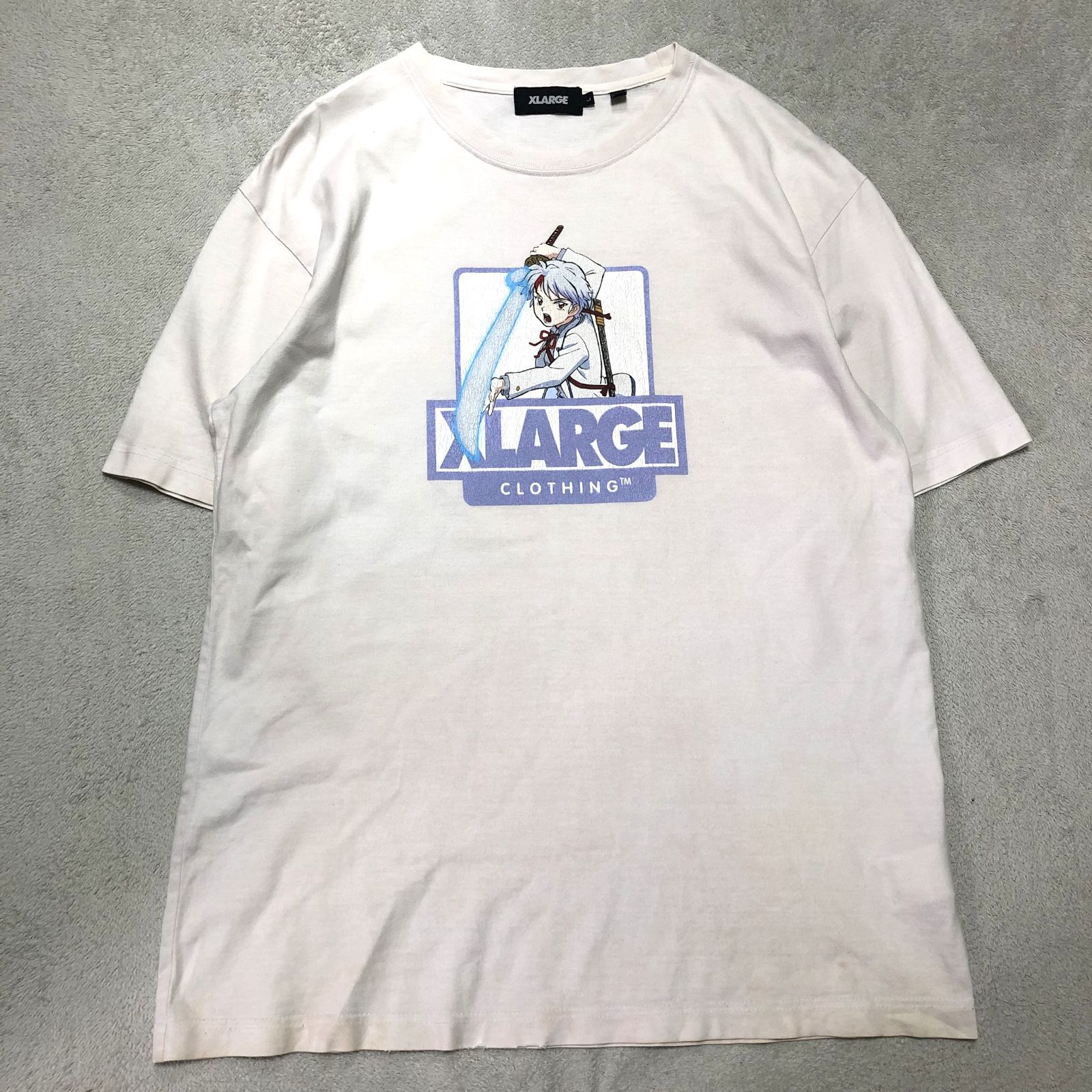 XLARGE エクストララージ 半袖 Tシャツ 天使 白 XLARGE (エクストララージ) ロゴプリントクルーネック半袖T