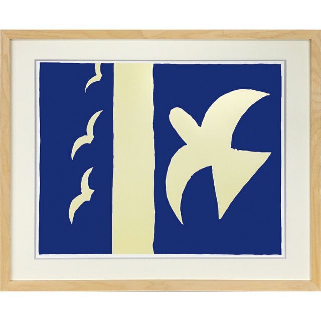 Georges Braque ジョルジュ・ブラック アートフレーム Oiseaux，1955 【bicosya/美工社】 IGB-62523 サイズ525x425x32mm