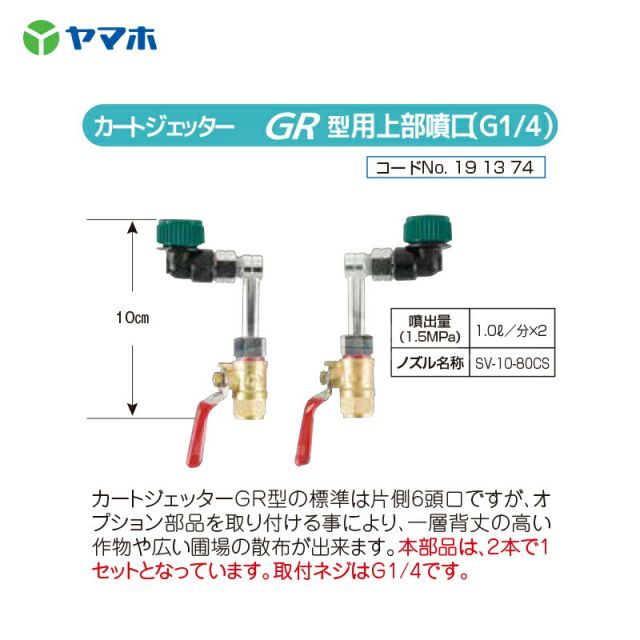 カートジェッターGR型用上部噴口 G1|4