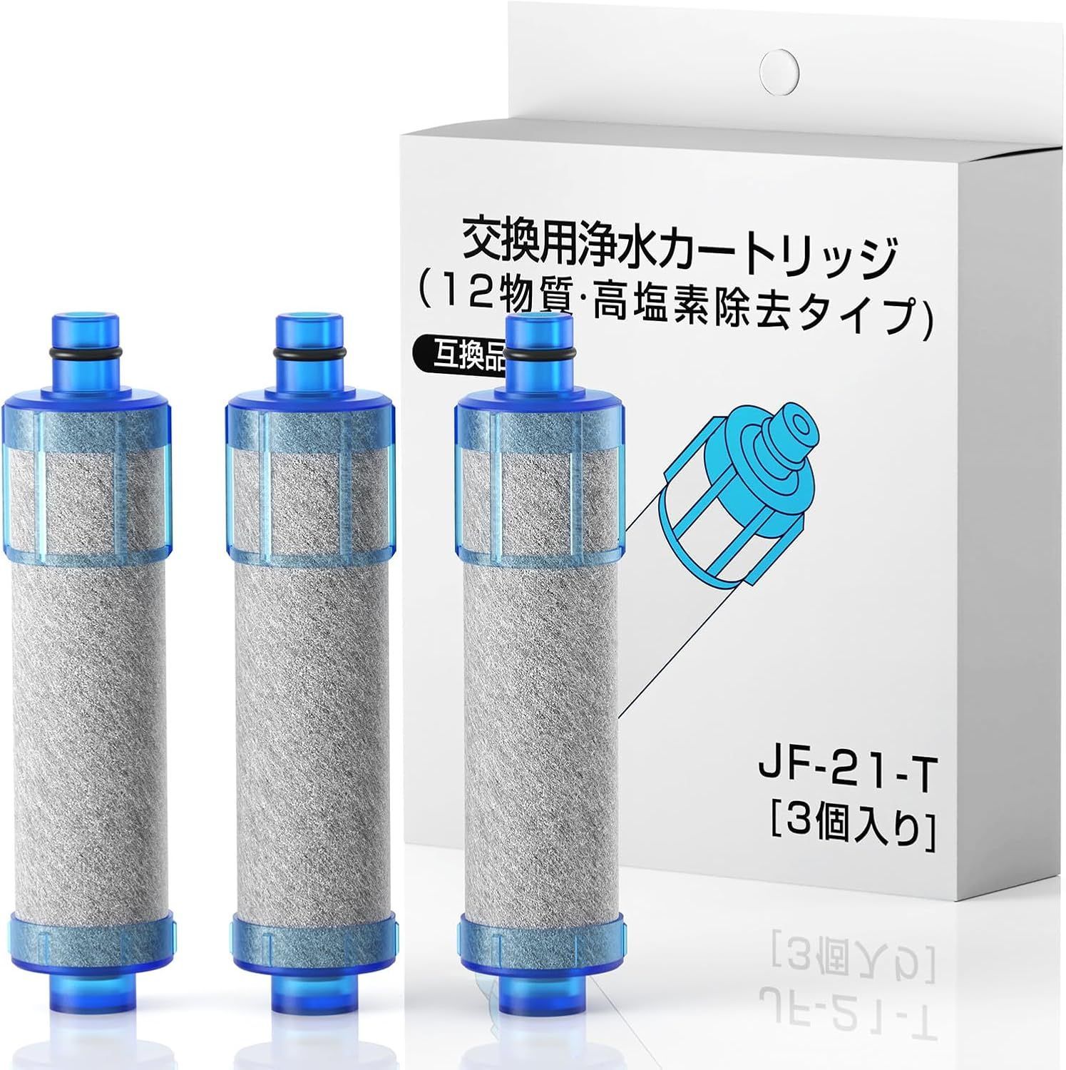 INAX JF-K21-B 浄水器カートリッジ 2本入