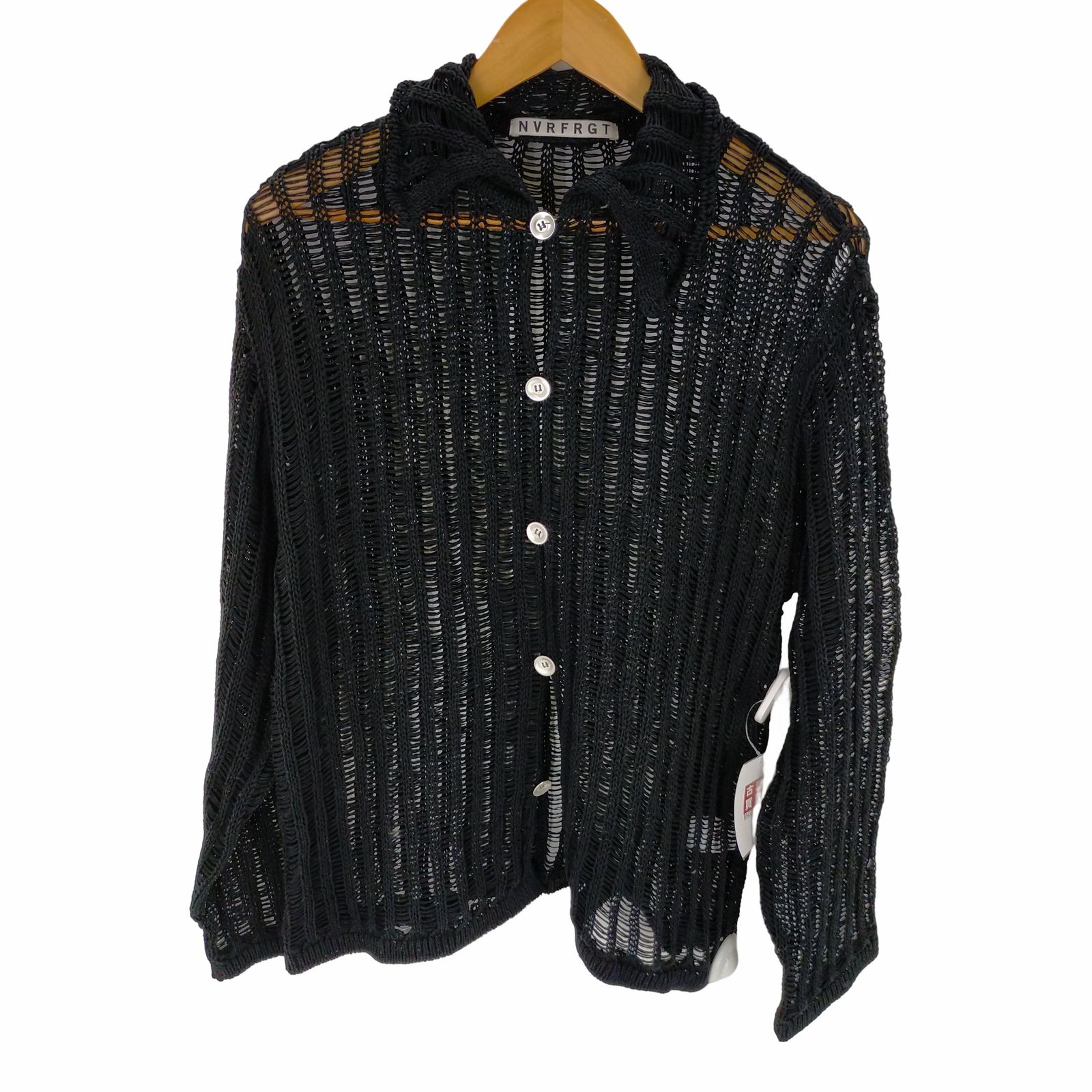 NVRFRGT ダメージニットカーディガン NVRFRGT / RAW WOOL DAMAGED CARDIGAN-ECRU | AVET