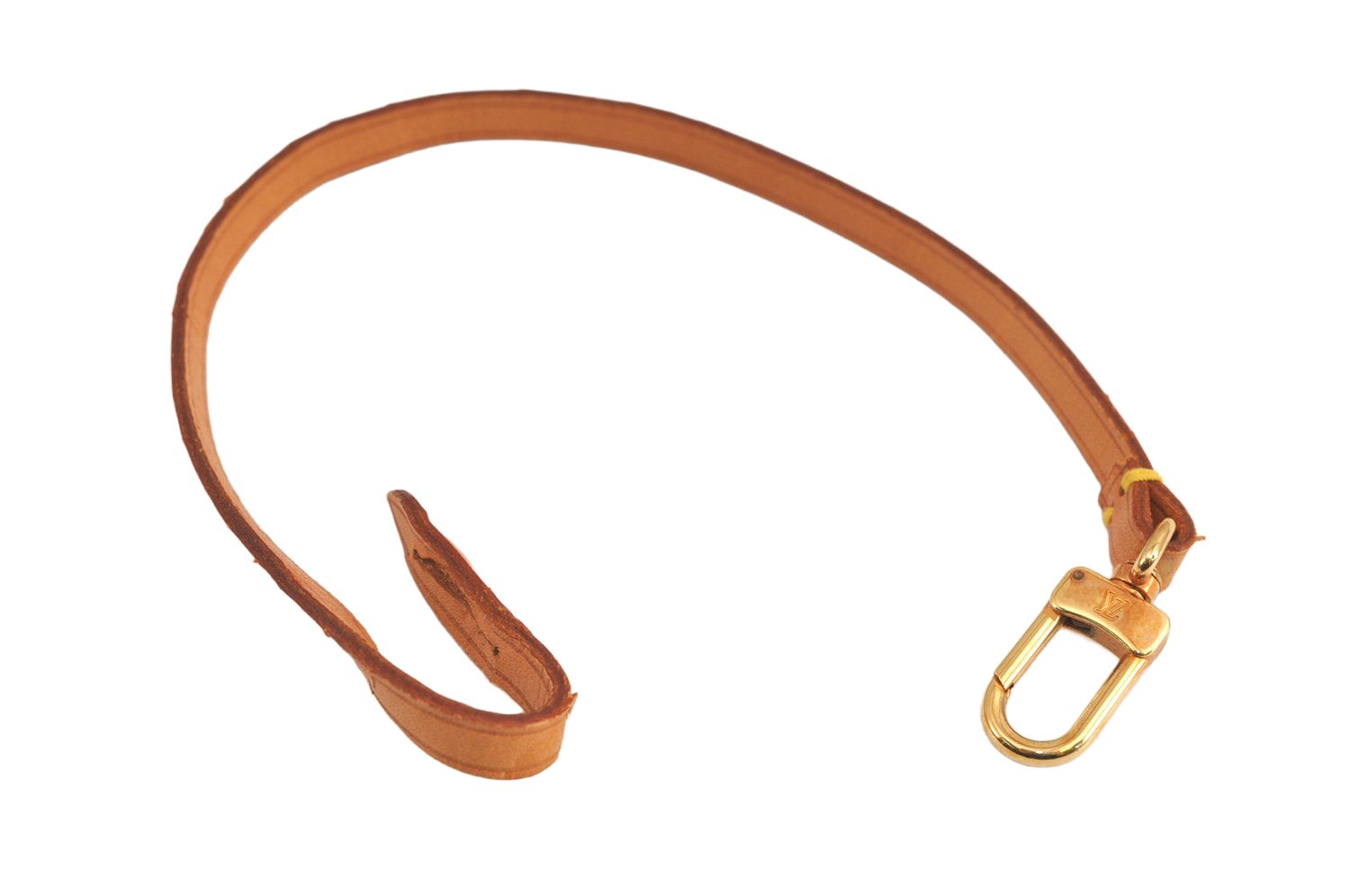 LOUIS VUITTON ルイヴィトン レザー ポシェットアクセソワール用ストラップパーツ ベージュ 13.8 LV 6704M