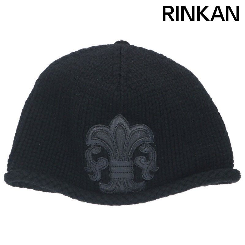 クロムハーツ BEANIE CASH|レザーパッチビーニー BSフ パッチ付きカシミアビーニー メンズ