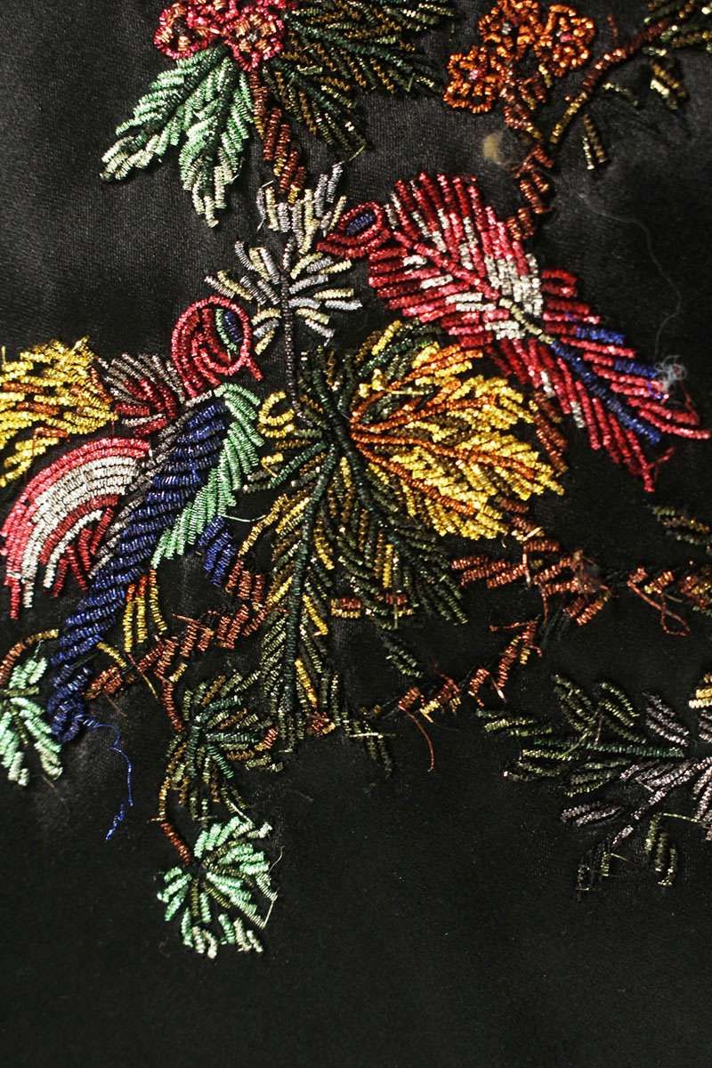 サンローランパリ 19SS 560161 Y587S バード刺繍スカジャンブルゾン  