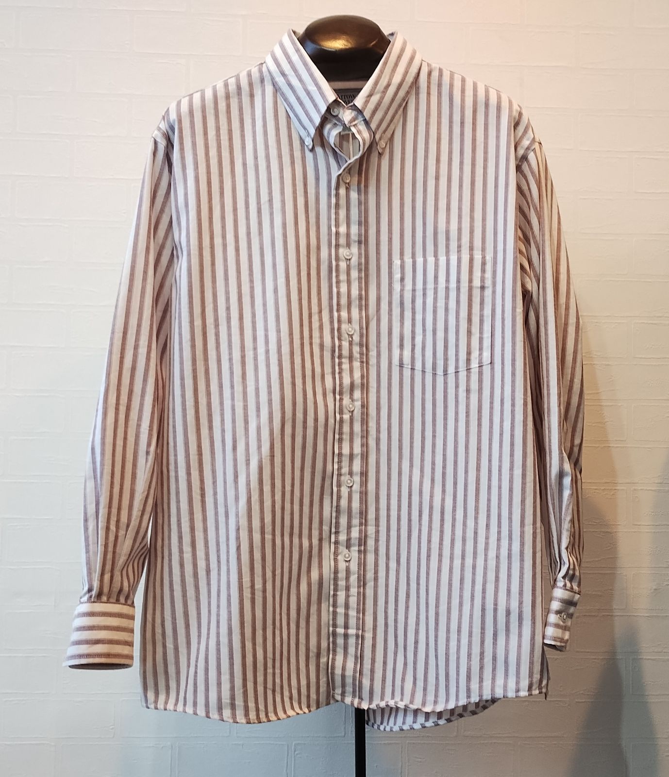 90s VINTAGE  Arrow DOVER アロー ドーバー  Made in USA  ストライプボタンダウンシャツ  NNN1112