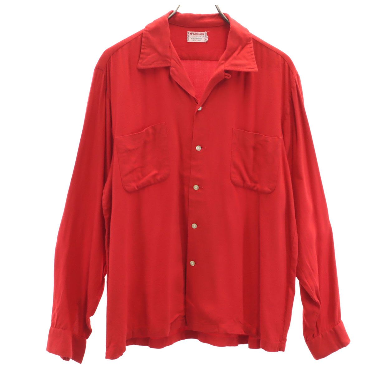 50s Vintage McGregor マクレガー ウール 開襟 シャツ 名作 50s Vintage McGregor マクレガー ウール 開襟 シャツ 名作