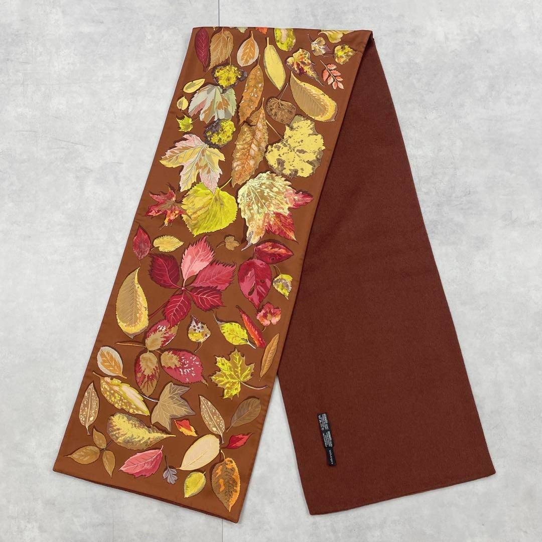 【美品】HERMESエルメス　シルク100%アンゴラ100%リバーシブルマフラー エルメス HERMES シルク100 アンゴラ100 リバーシブル マフラー 楽天