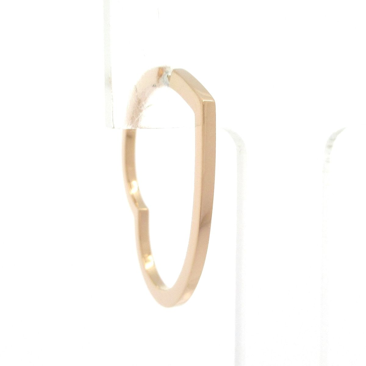 REPOSSI レポシ ピアス アンティフェール ハート ラージ フープ イヤリング K18PG ピアス 片側