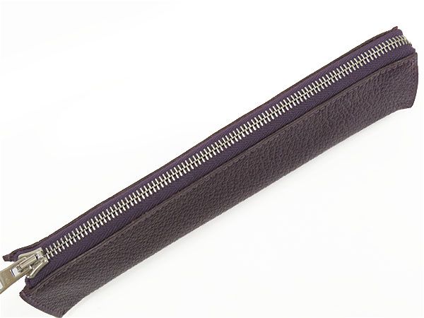 HERMES - 未使用 エルメス  ピッコロ ペンケース ペンポーチ 小物入れ ダークパープル シェーブル  □J 未使用】エルメス HERMES ピッコロ ペンケース ペンポーチ 小物