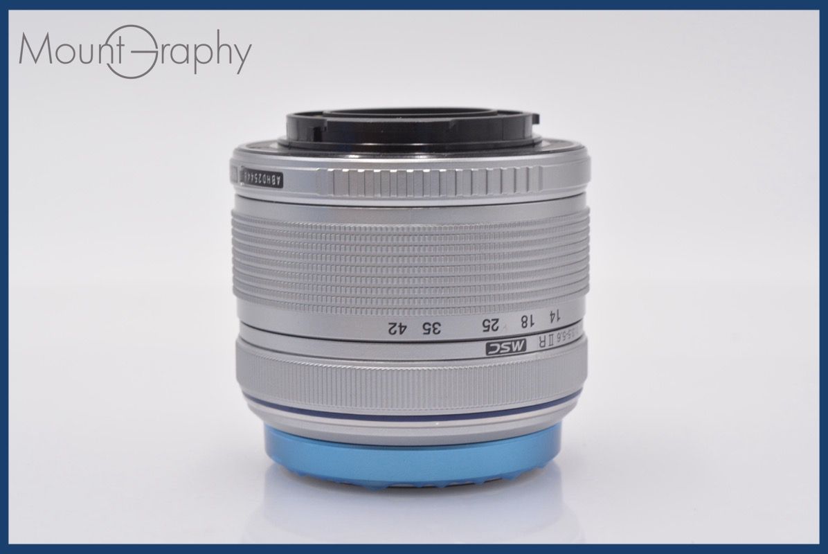 上 オリンパス OLYMPUS M.ZUIKO DIGITAL 14-42mm F3.5-5.6 II R MSC 前後キャップ-レンズフィルター付 完動 同梱可 am280