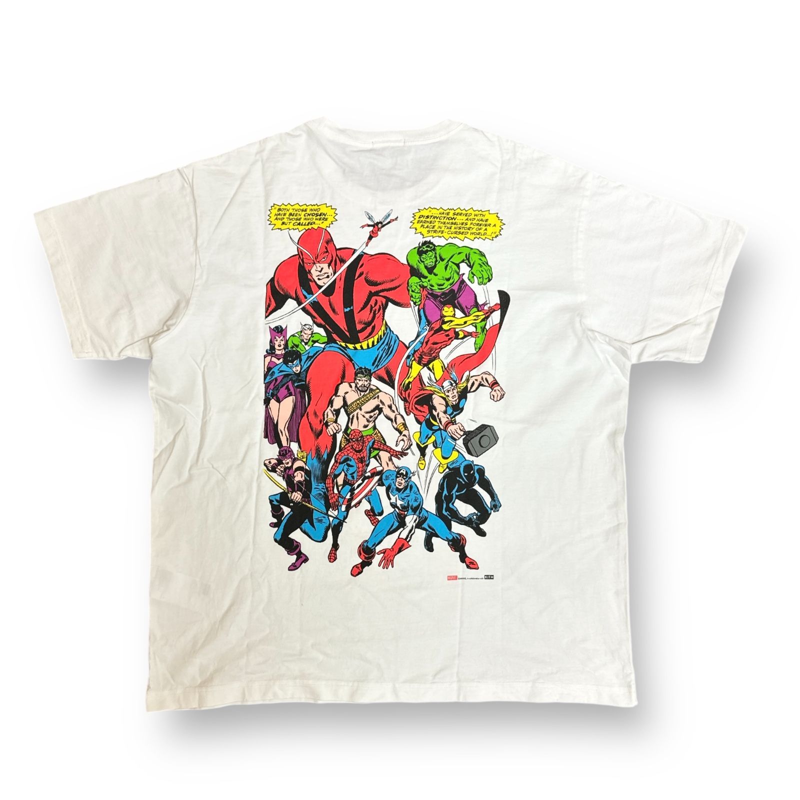 KITH × MARVEL SPIDER-MAN 60TH ANNIVERSARY Tシャツ スパイダーマン60周年記念Tシャツ キス マーベル コラボ  ホワイト XL76518A5 - メルカリ