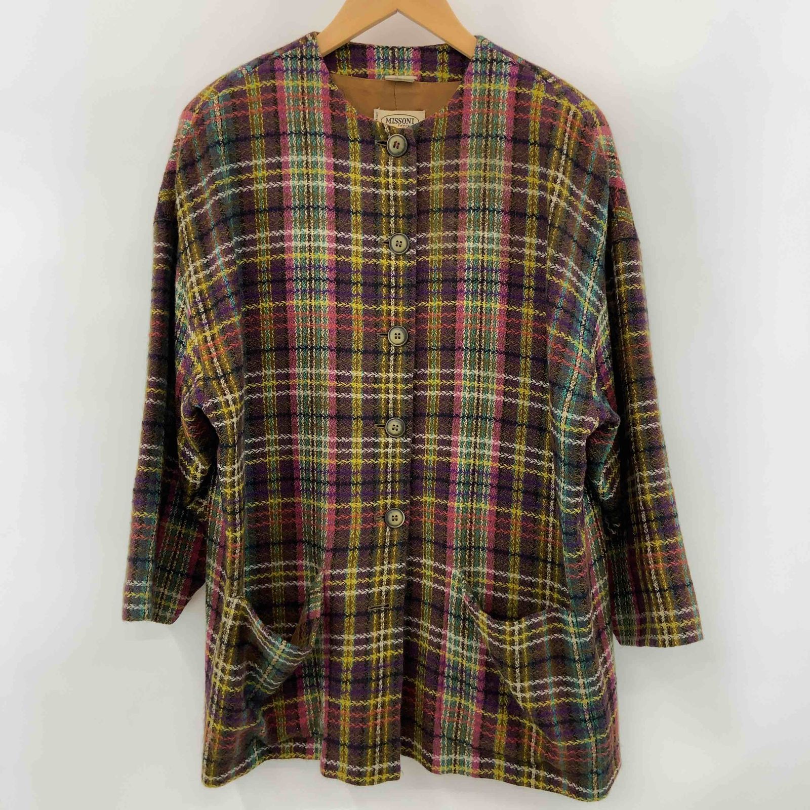 MISSONI ミッソーニ レディース ノーカラージャケット チェック