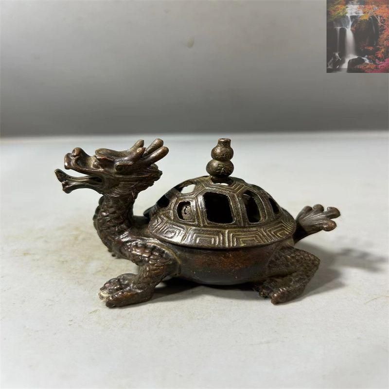 銅細工 竜亀香炉 置物 香道具 装飾品 工芸品 美術品 銅細工 竜亀香炉 置物 香道具 装飾品 工芸品 美術品 - メルカリ