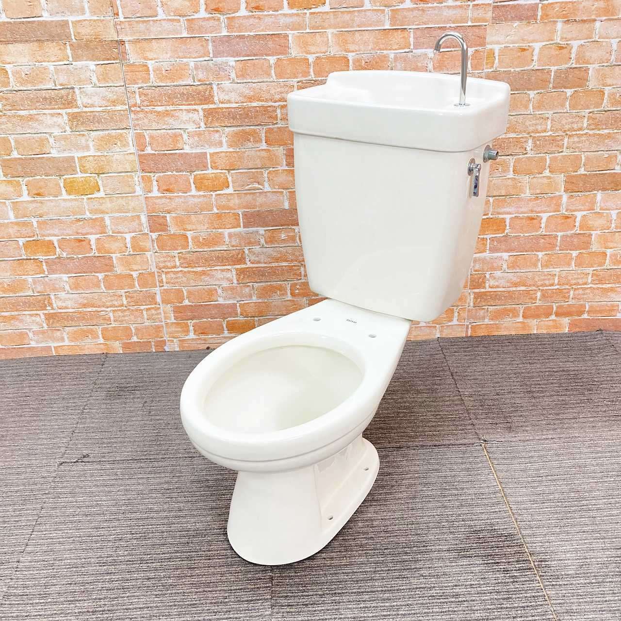 品 TOTO トイレ 洋式便器 壁排水 型番不明 タンク 一式セット 54R アイボリー 64J0063