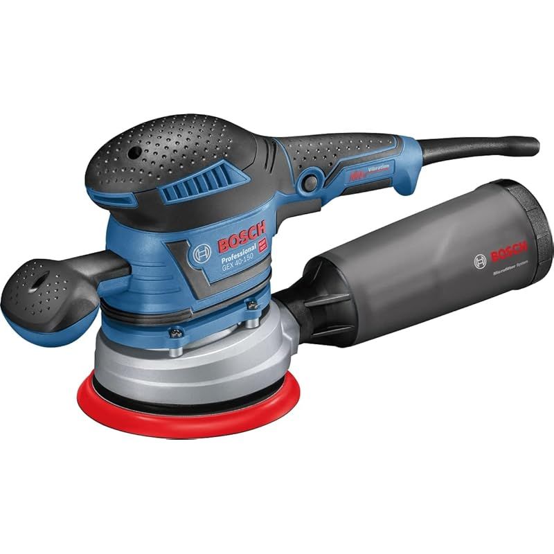 Bosch Professional(ボッシュ) 吸じんランダムアクションサンダー GEX40-150 充電式 コードレス 電動サンダー 研磨工具・車磨き・ポリッシャー・油膜・うろこ取り・鏡面磨き・木工研削・艶出し・