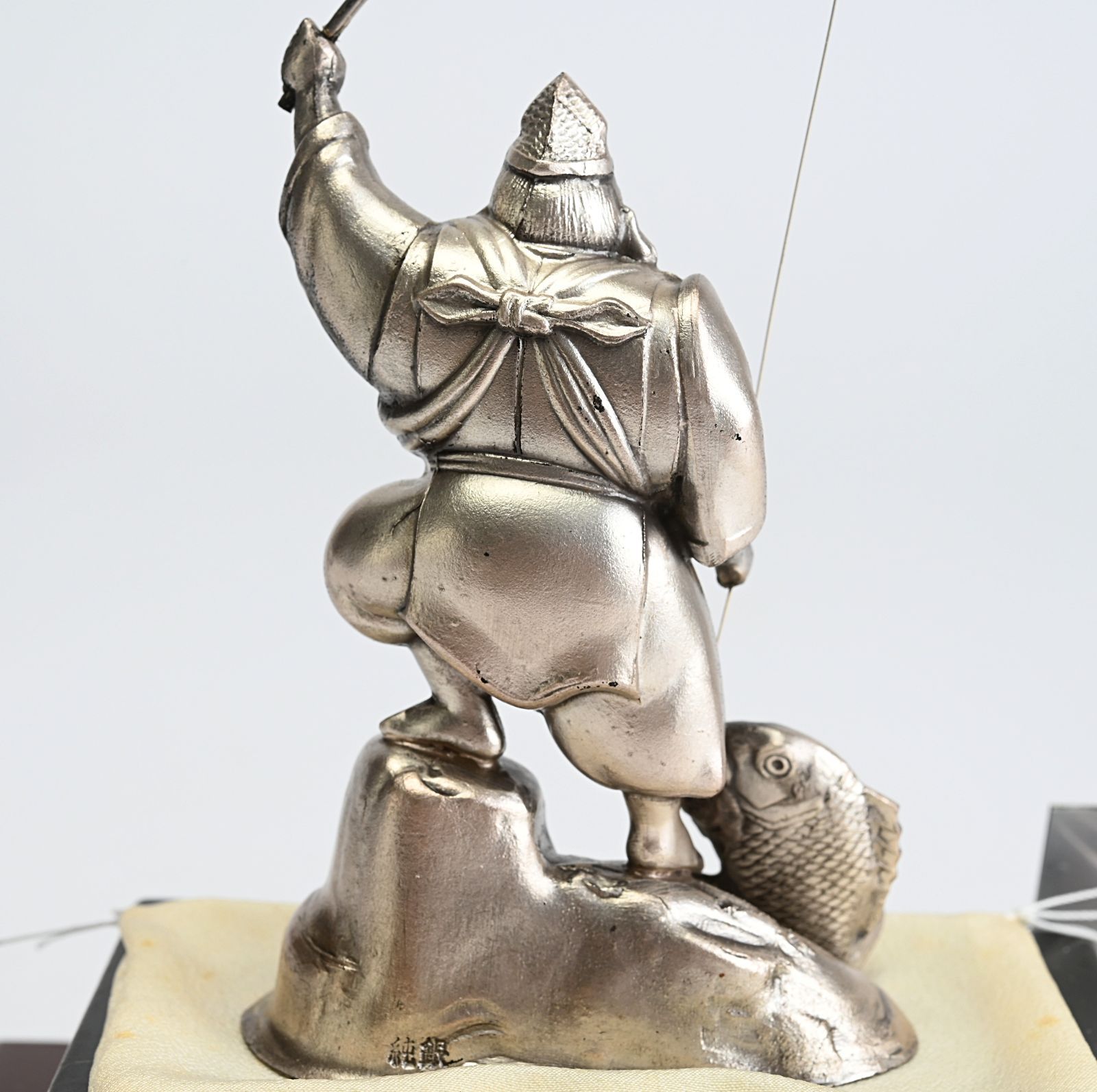 純銀製 恵比寿•大黒天 置物 Yahoo!オークション - 純銀製 恵比寿