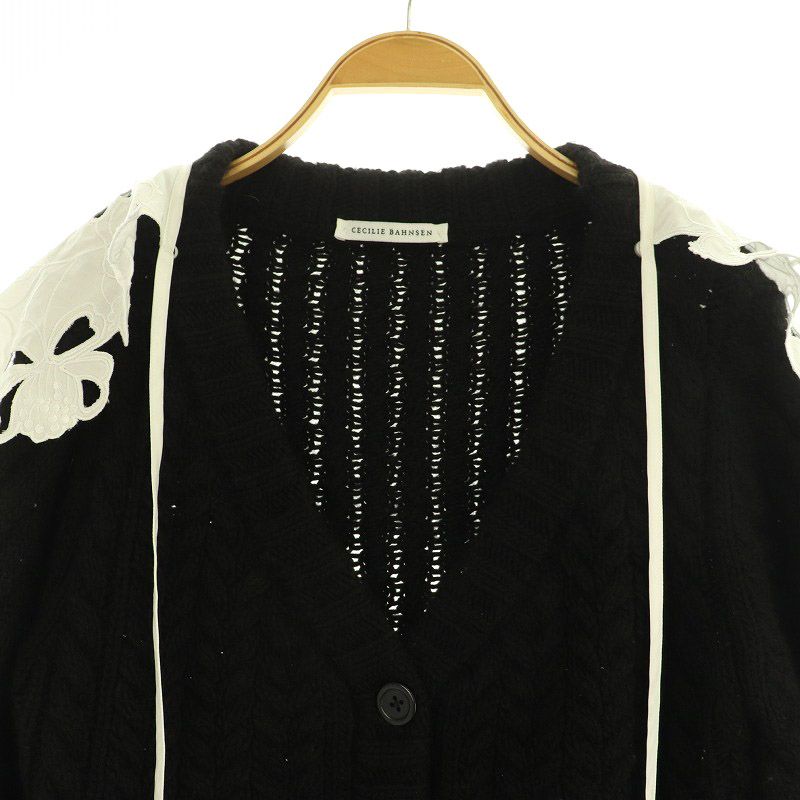 【美品】  Cecilie Bahnsen / セシリーバンセン | 2021SS | MILO CARDIGAN カーディガン | M/L | ホワイト/ピンク | レディース Cecilie Bahnsen / セシリーバンセン | MILO CARDIGAN