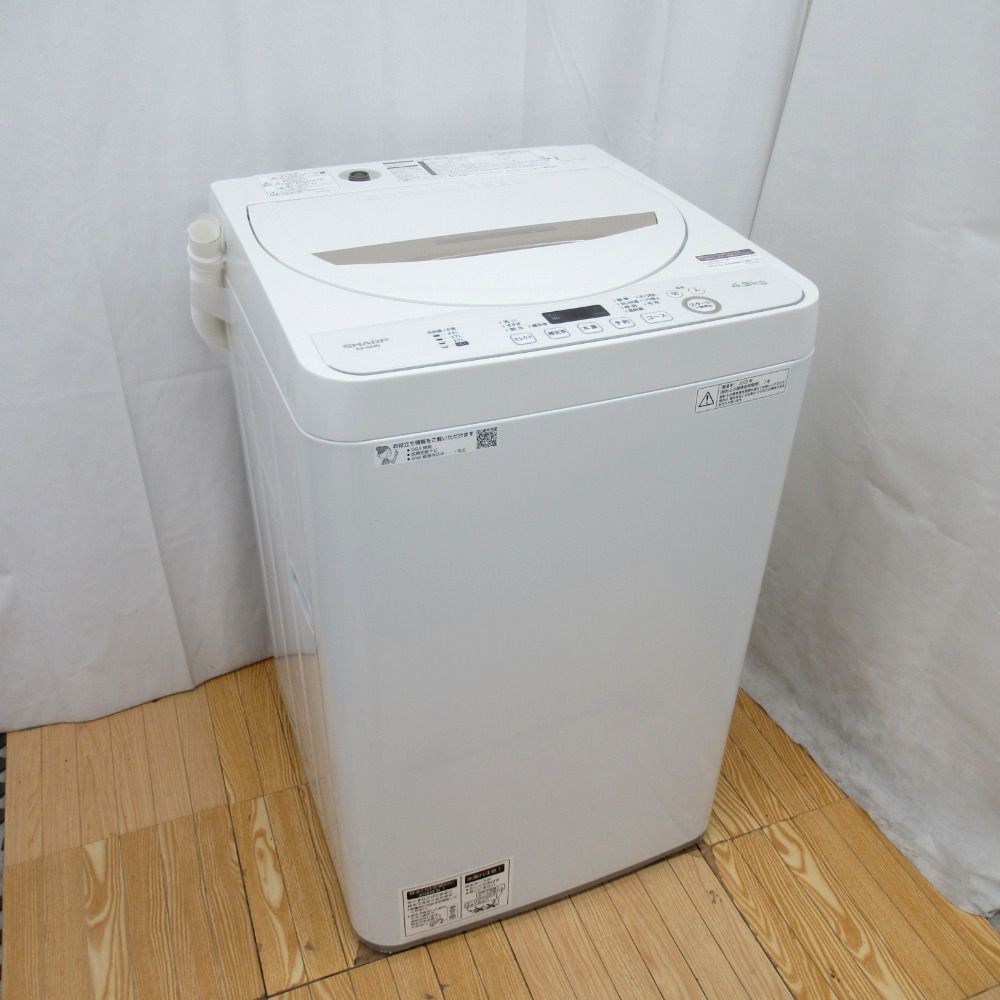 SHARP ES-GE4D 2020年製 洗濯機4.5㎏ - 洗濯機