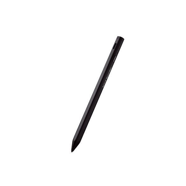 エレコム タッチペン スタイラス リチウム充電式 汎用 磁気吸着 USB-C充電 ペン先交換 ペン先付属なし ブラック P-TPACST03BK