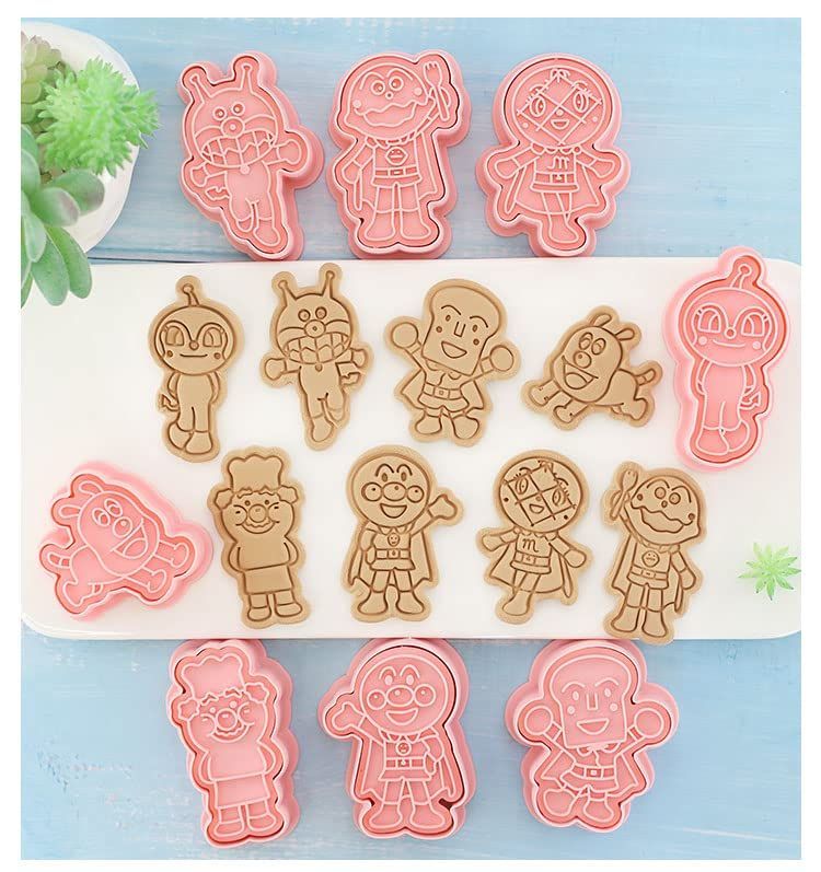12周年記念イベントが アンパンマン クッキー型抜き クッキー型 8点セット 製菓用品 キッチン