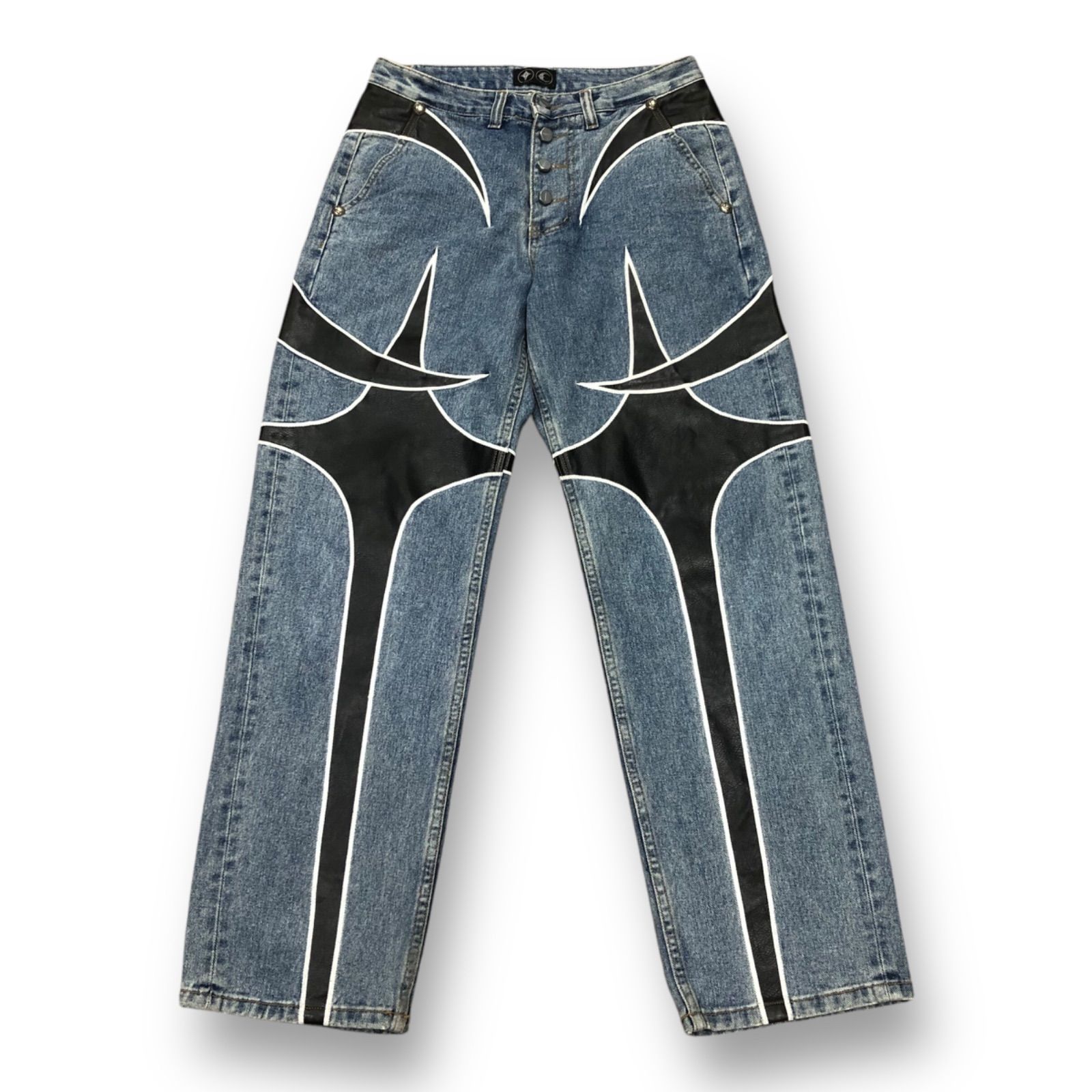 韓国発【THUG CLUB 】サグクラブ/TC All Leather デニムパンツ Thug Club】TC Leather Washing Denim Pants War Ver. (Thug